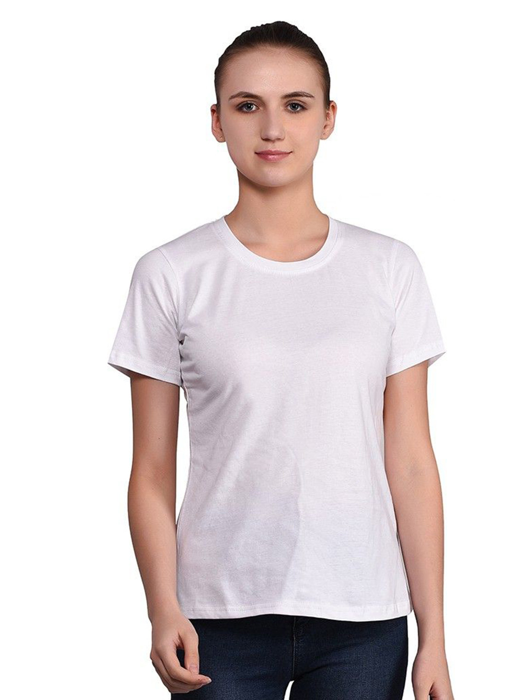 

BEYOU FASHION Women Cut Outs Slim Fit T-shirt, White
