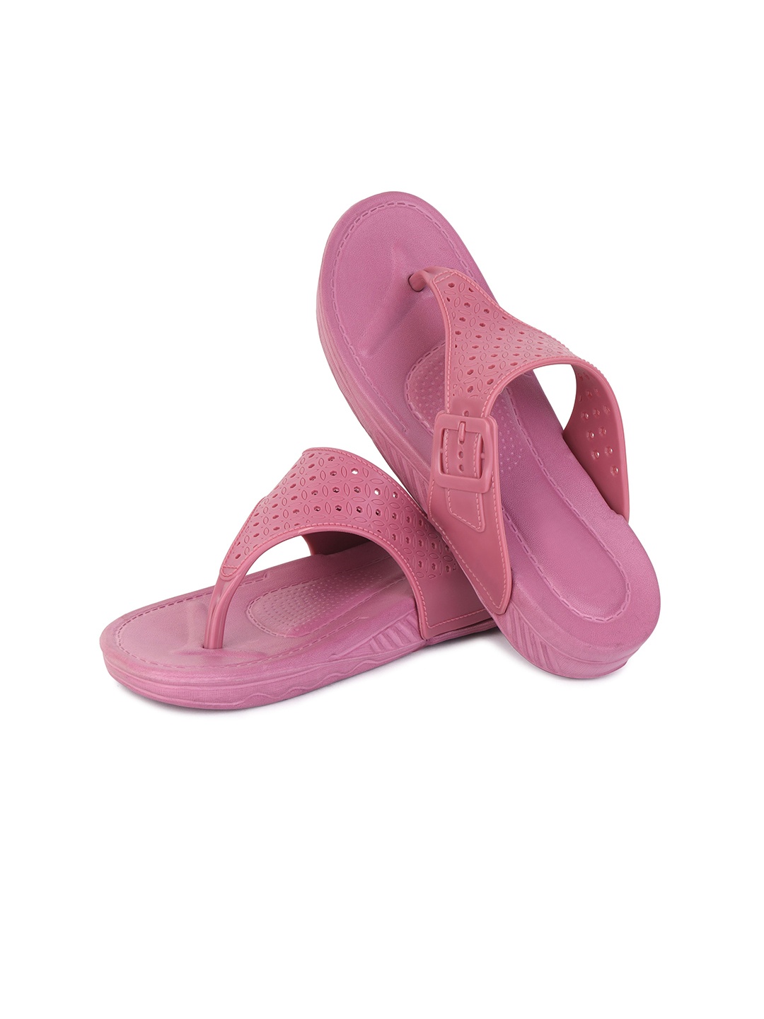 

PENNEN Women Thong Flip-Flops, Peach