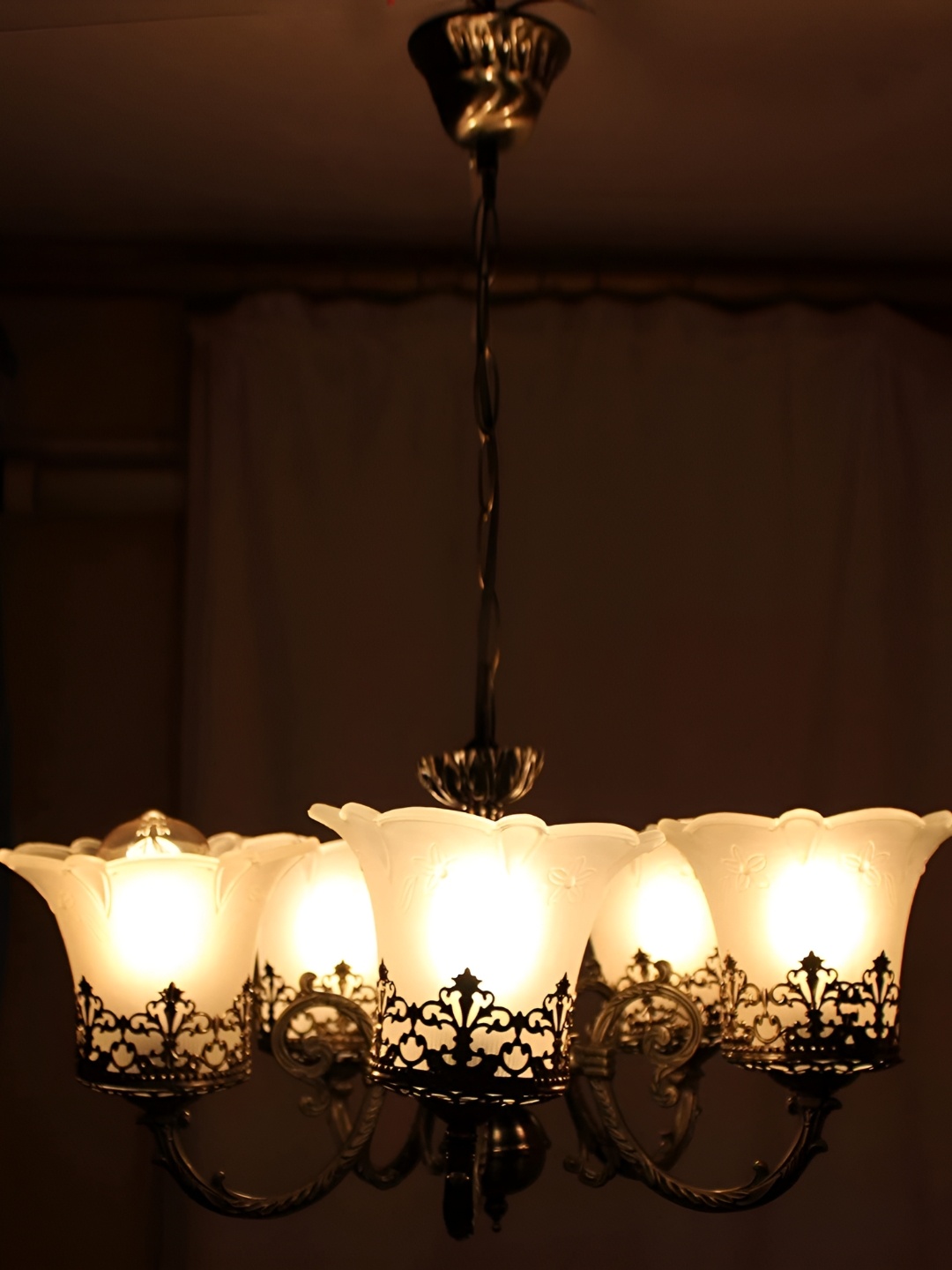 

GAUVIK Black Glass Ceiling Lamp