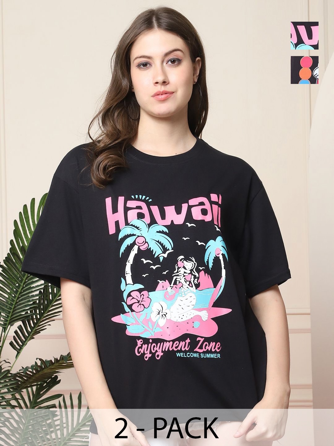 

Dreambe Women Printed T-shirt, Multi