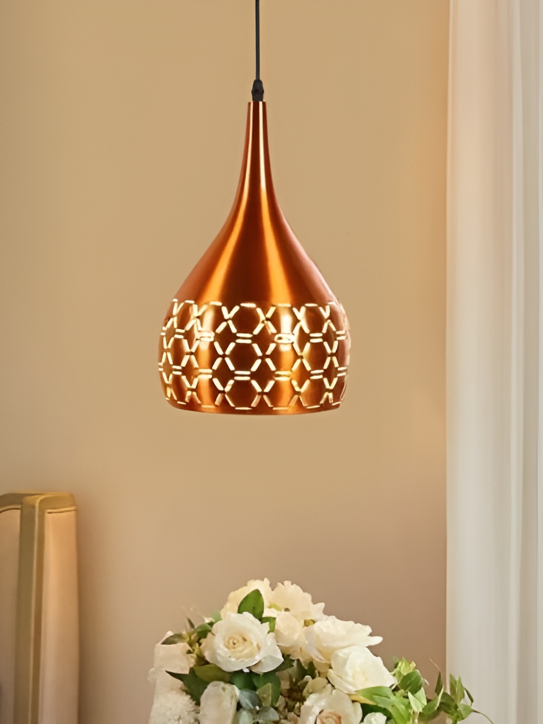 

GAUVIK Copper-Toned Aluminium Ceiling Lamp