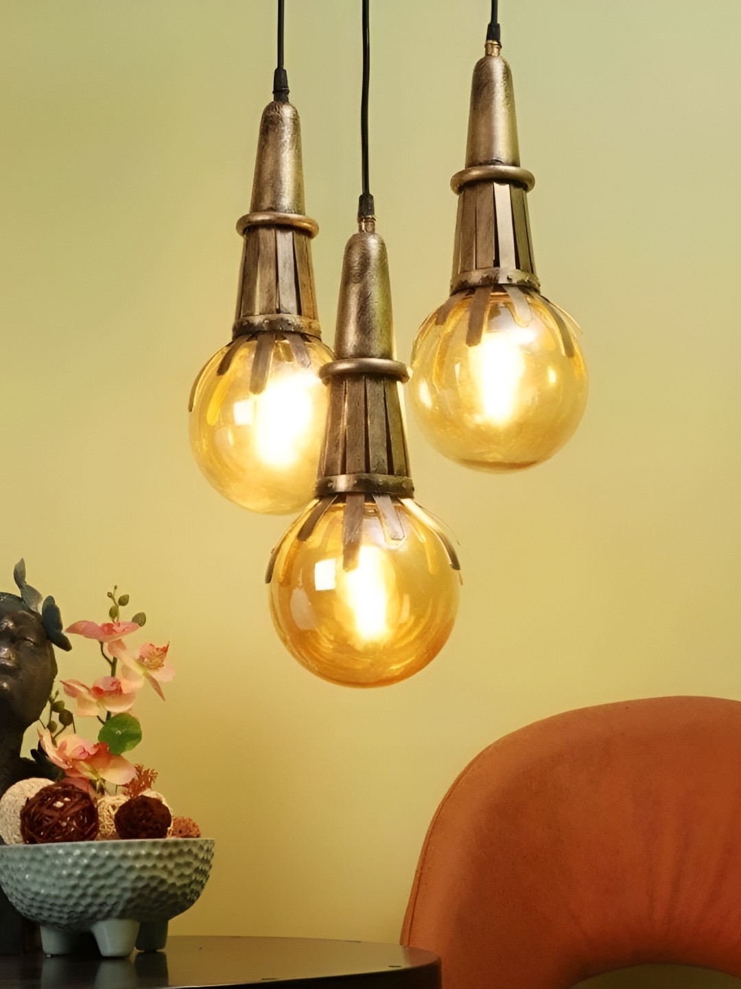 

GAUVIK Gold-Toned Contemporary Ceiling Lamp