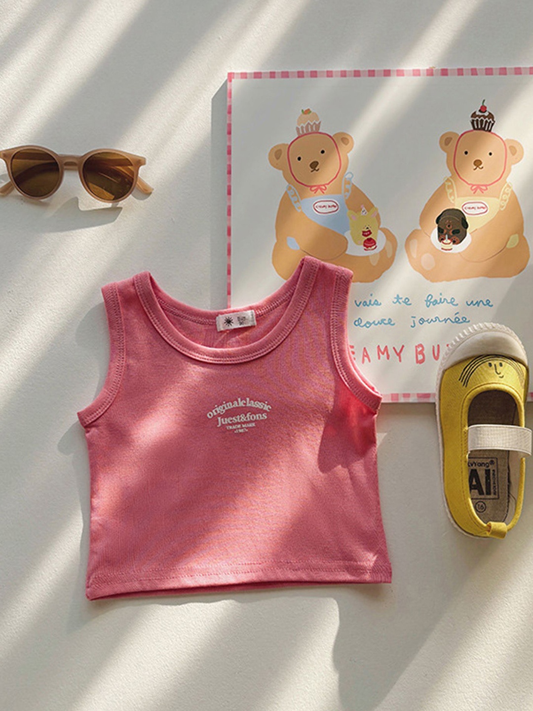 

LULU & SKY Cotton Top, Pink