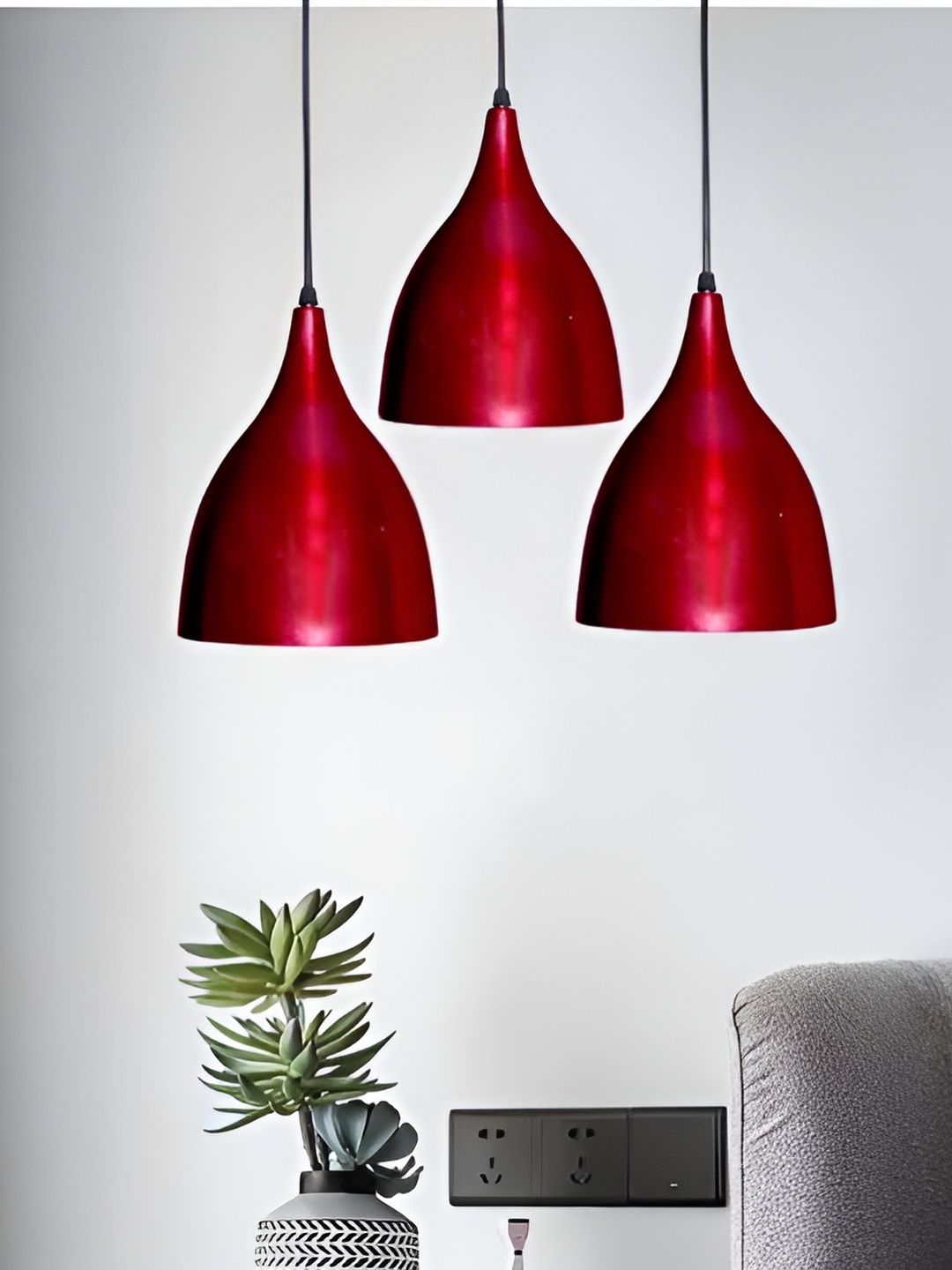

GAUVIK Maroon Aluminium Ceiling Lamp