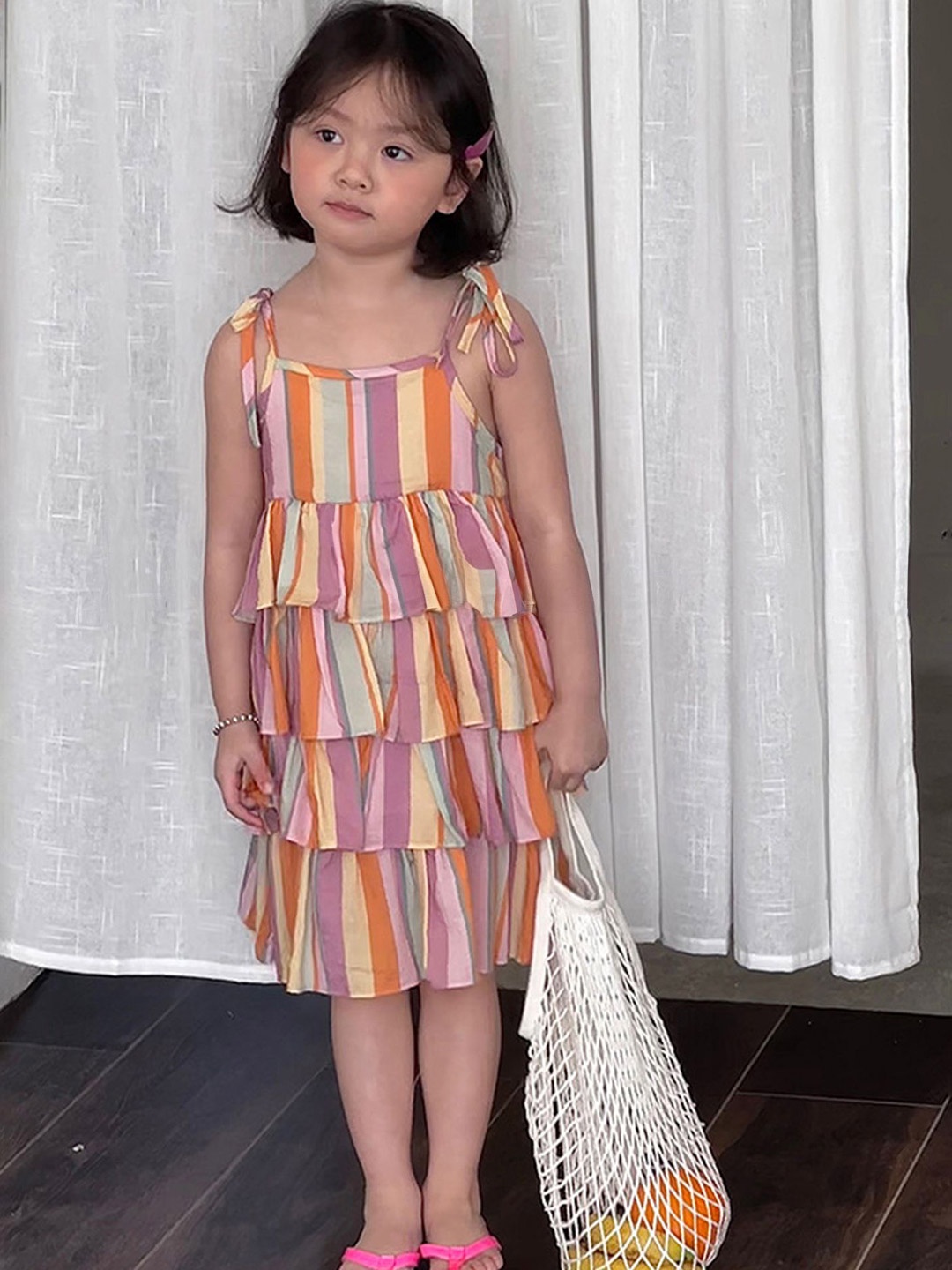 

LULU & SKY Striped A-Line Dress, Multi