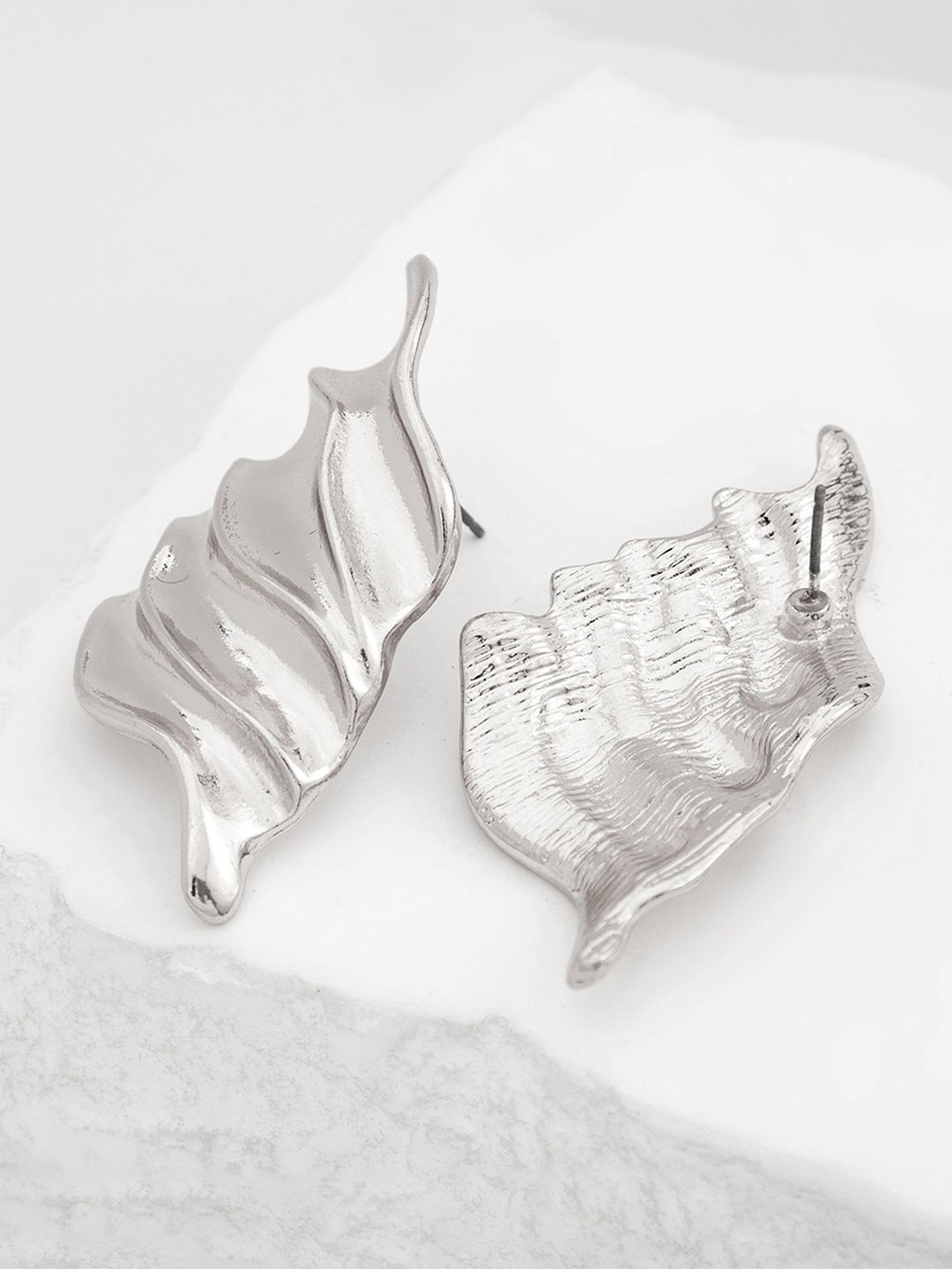 

LULU & SKY Contemporary Studs Earrings, White