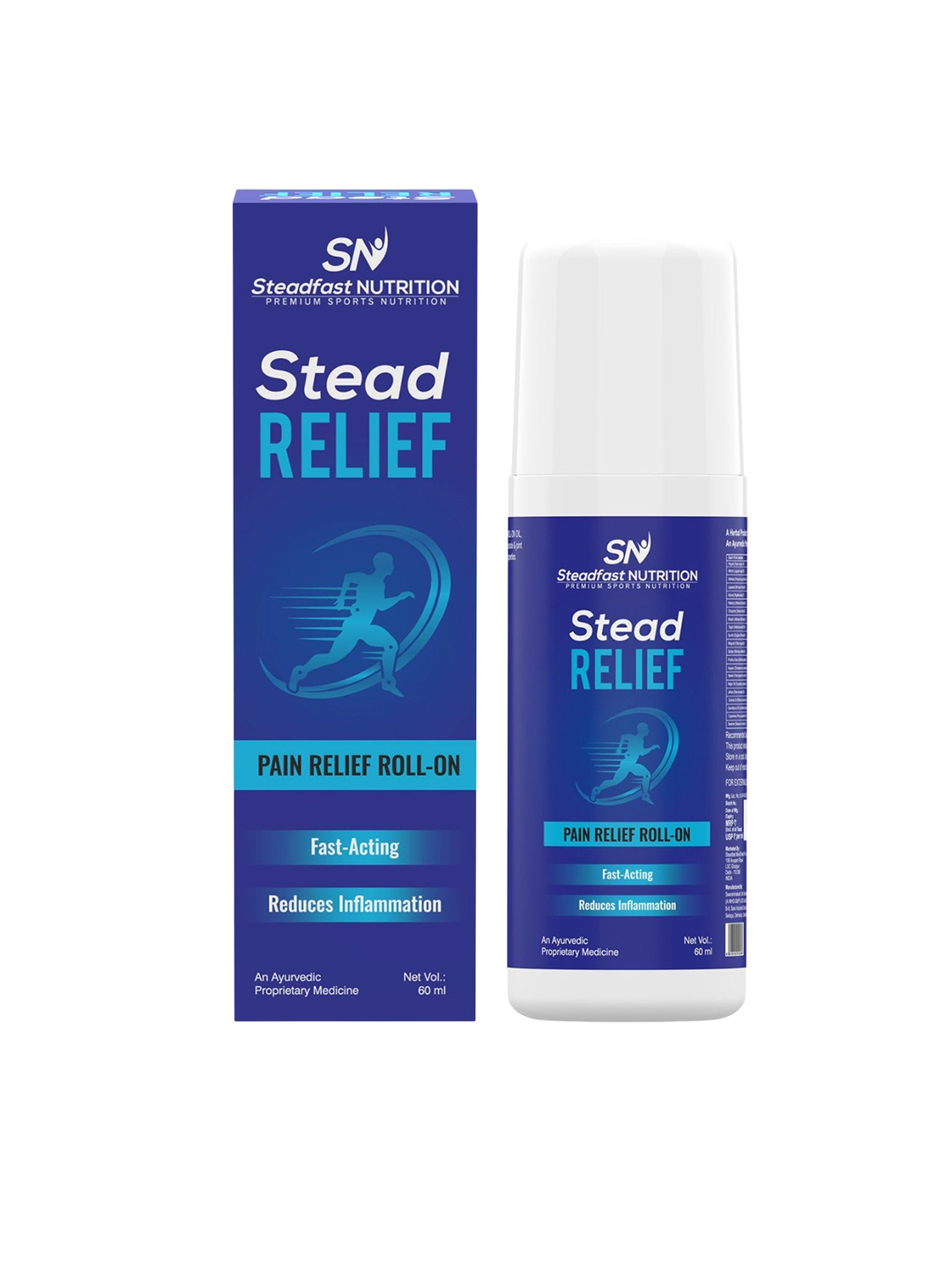 

Steadfast Nutrition Stead Relief RollOn Oil - 60 ml, Blue