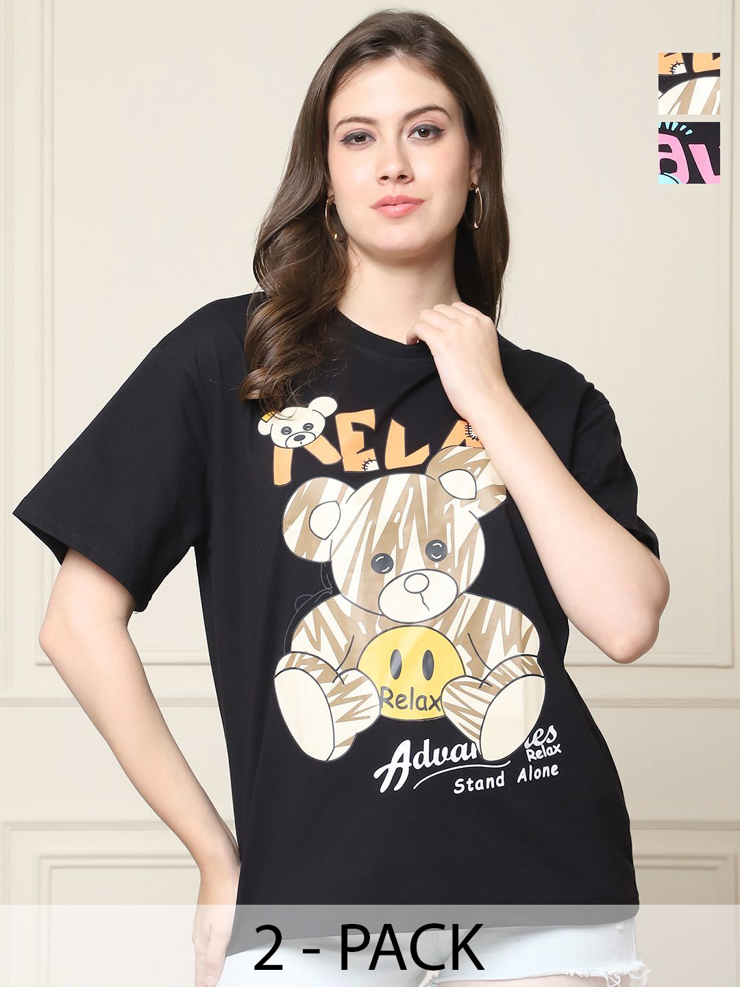 

Dreambe Women Printed T-shirt, Multi