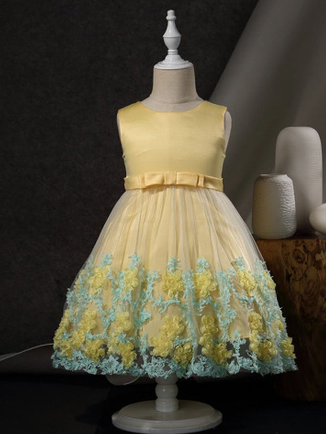 

LULU & SKY Fit & Flare Dress, Yellow