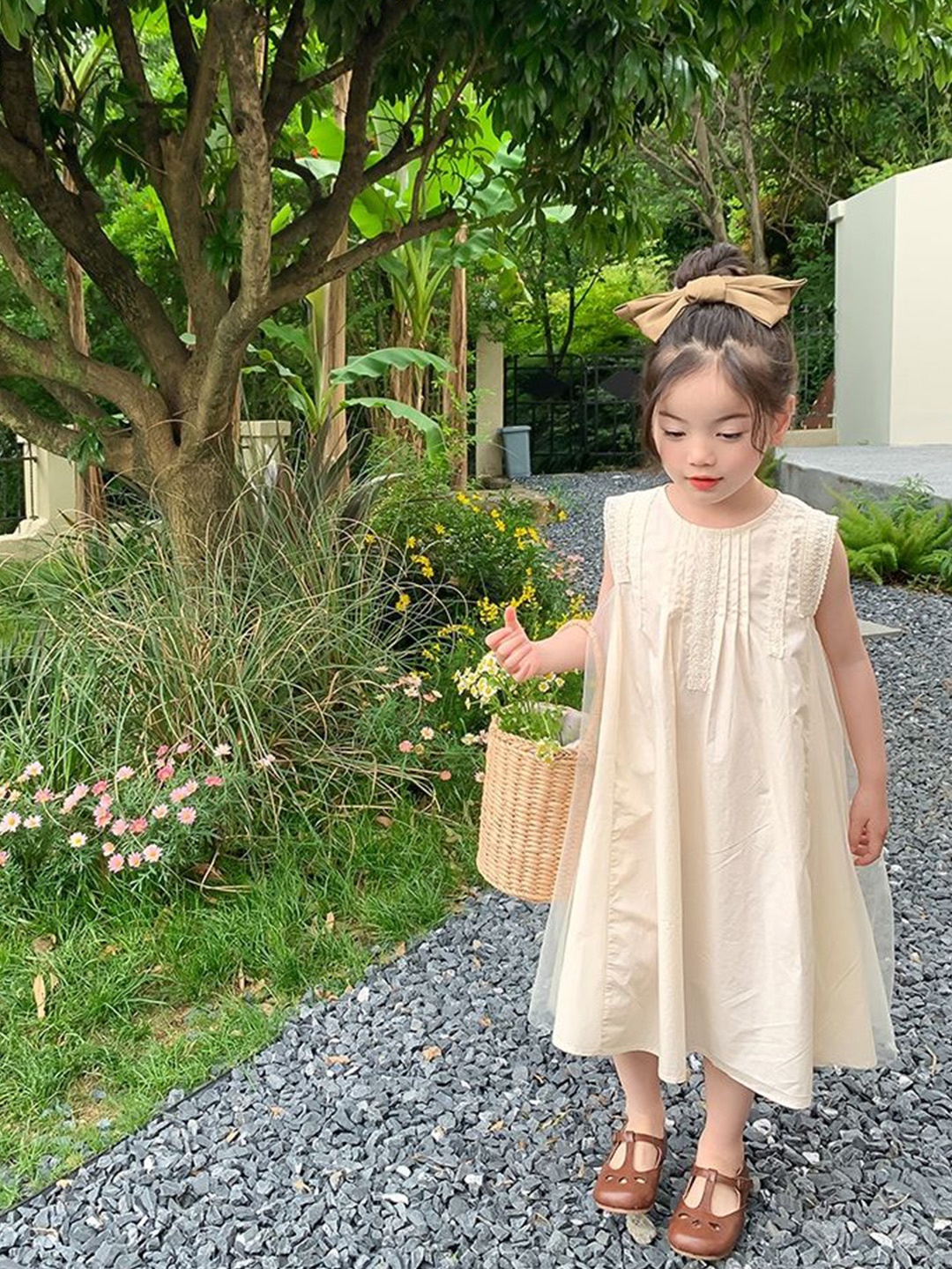 

LULU & SKY A-Line Dress, Beige