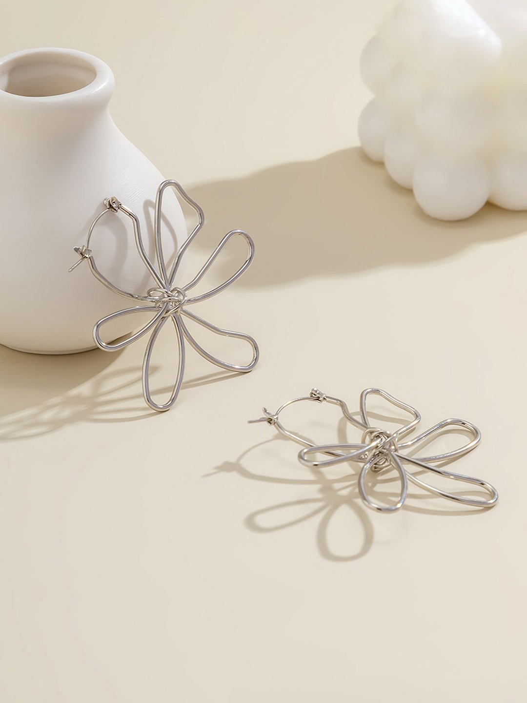 

LULU & SKY Contemporary Studs Earrings, White