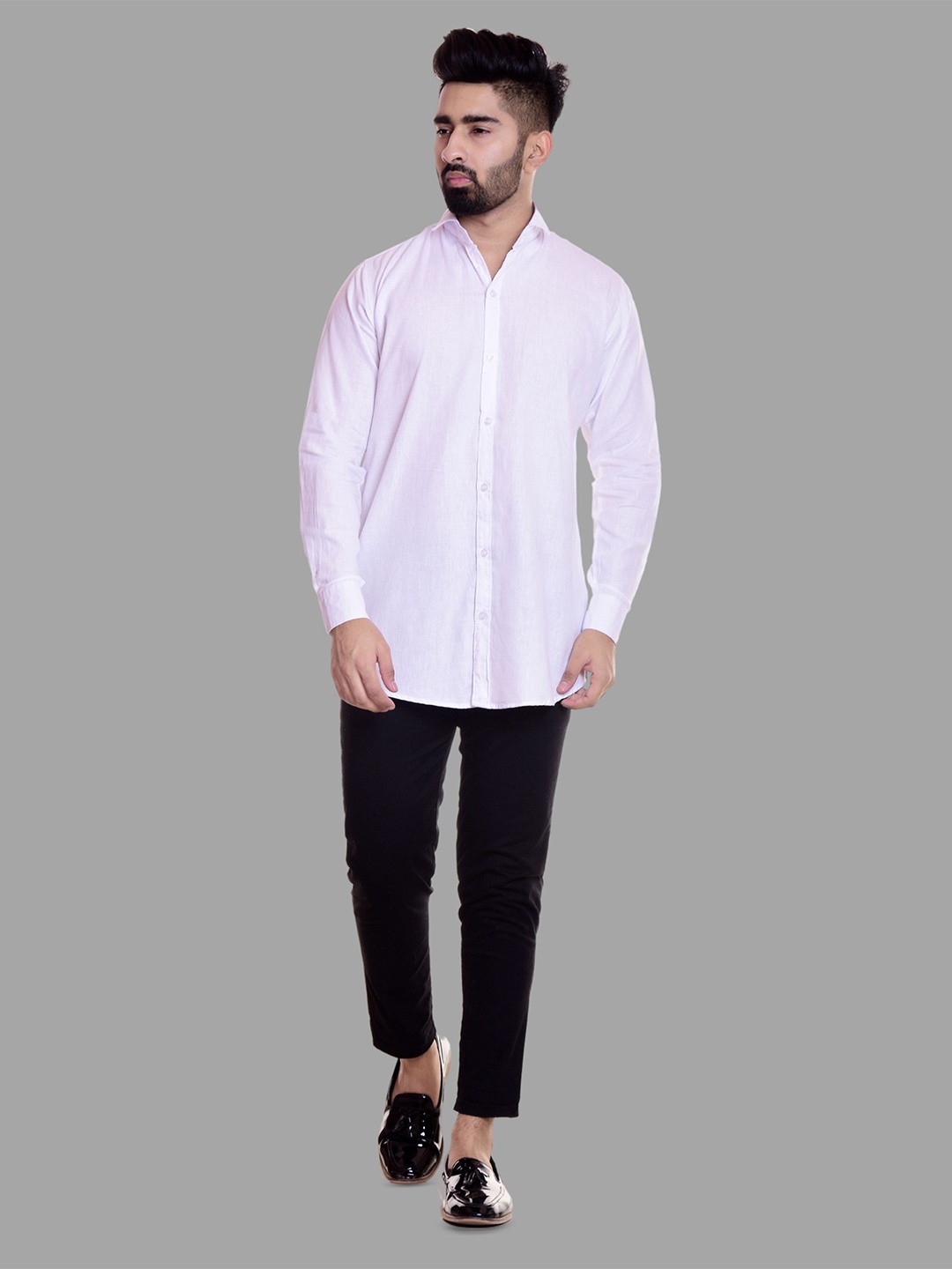 

HANDICRAFT PALACE Men Opaque Casual Shirt, White