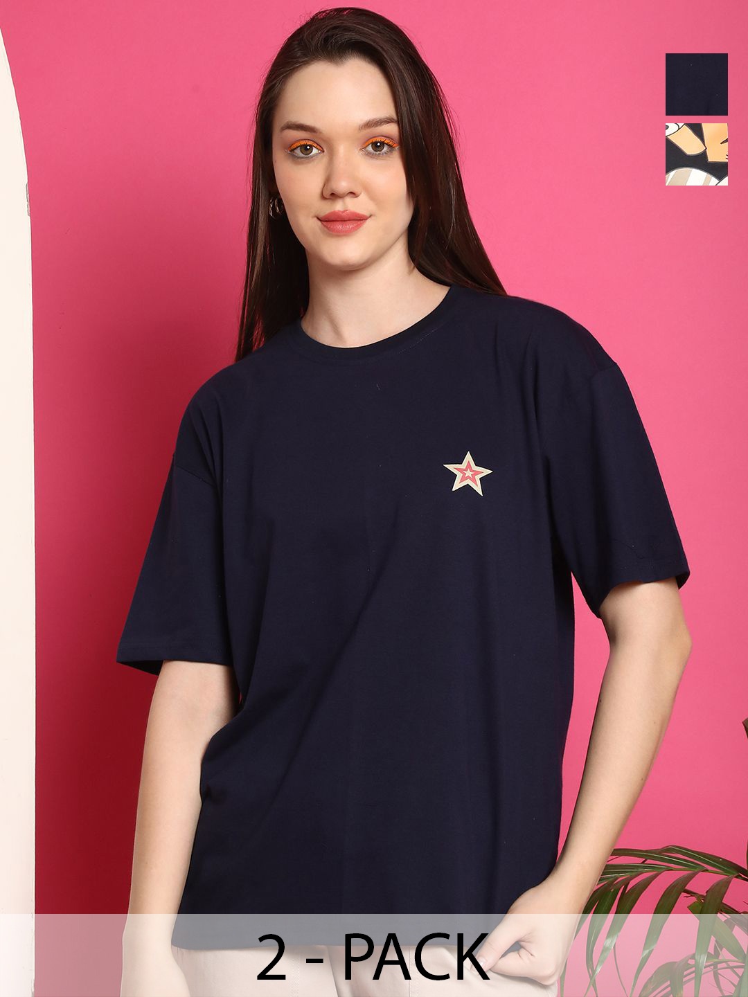 

Dreambe Women Printed T-shirt, Multi