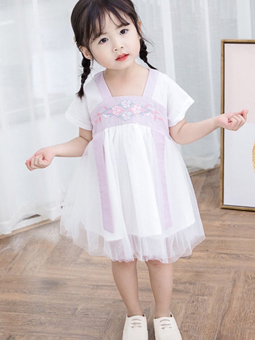 

LULU & SKY Empire Dress, Pink