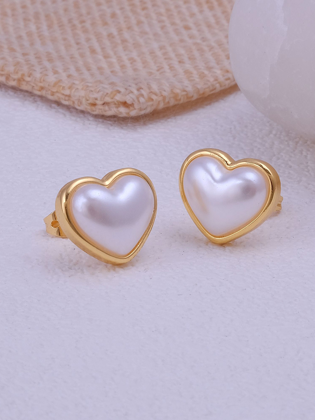 

EL JOYERO Contemporary Studs Earrings, Gold