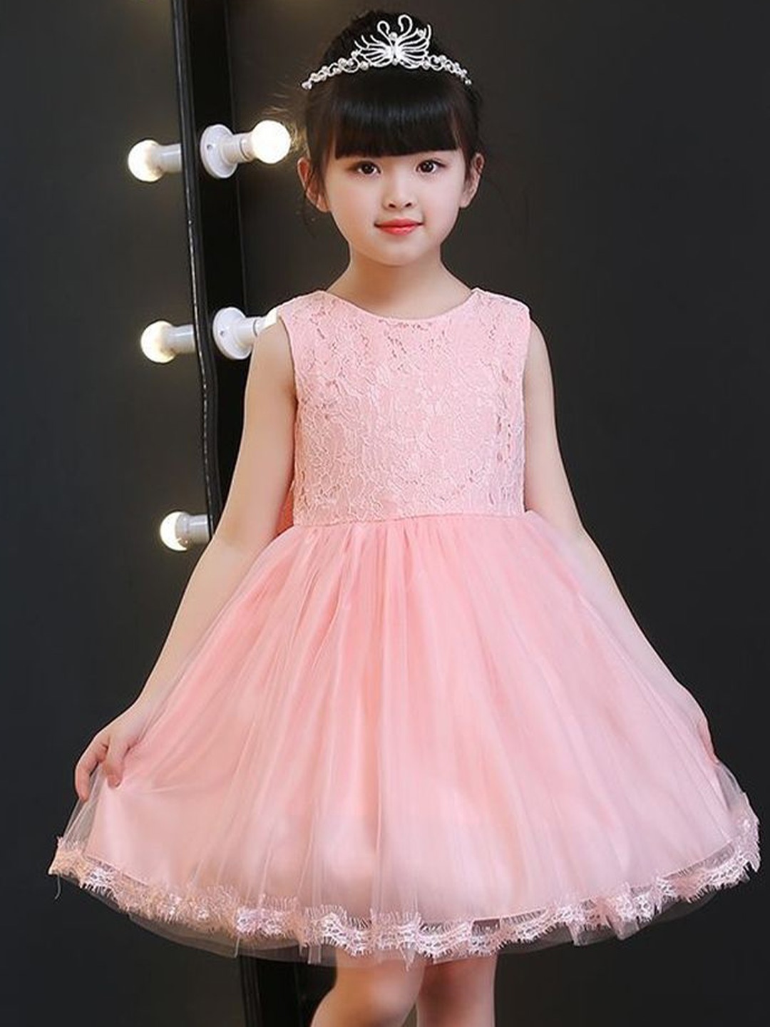 

LULU & SKY Fit & Flare Dress, Pink