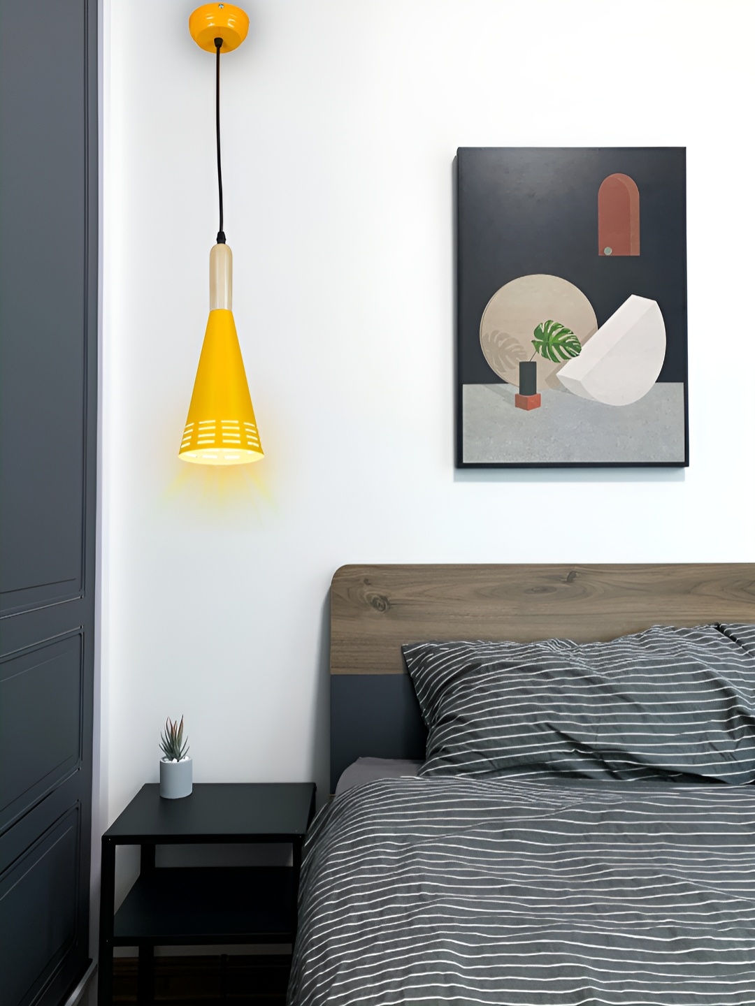

GAUVIK Yellow Aluminium Ceiling Lamp