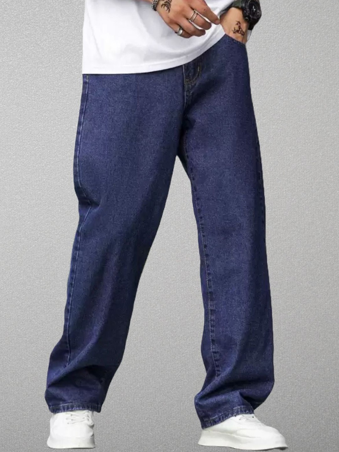 

COMFITS Men Classic Highly Distressed Stretchable Jeans, Blue