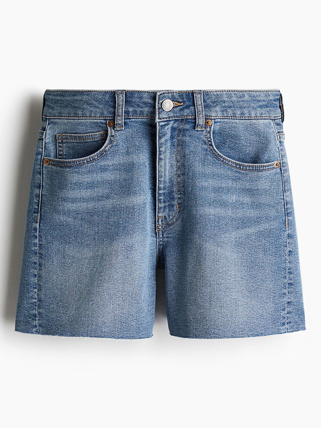

H&M Skinny High Denim Shorts, Blue