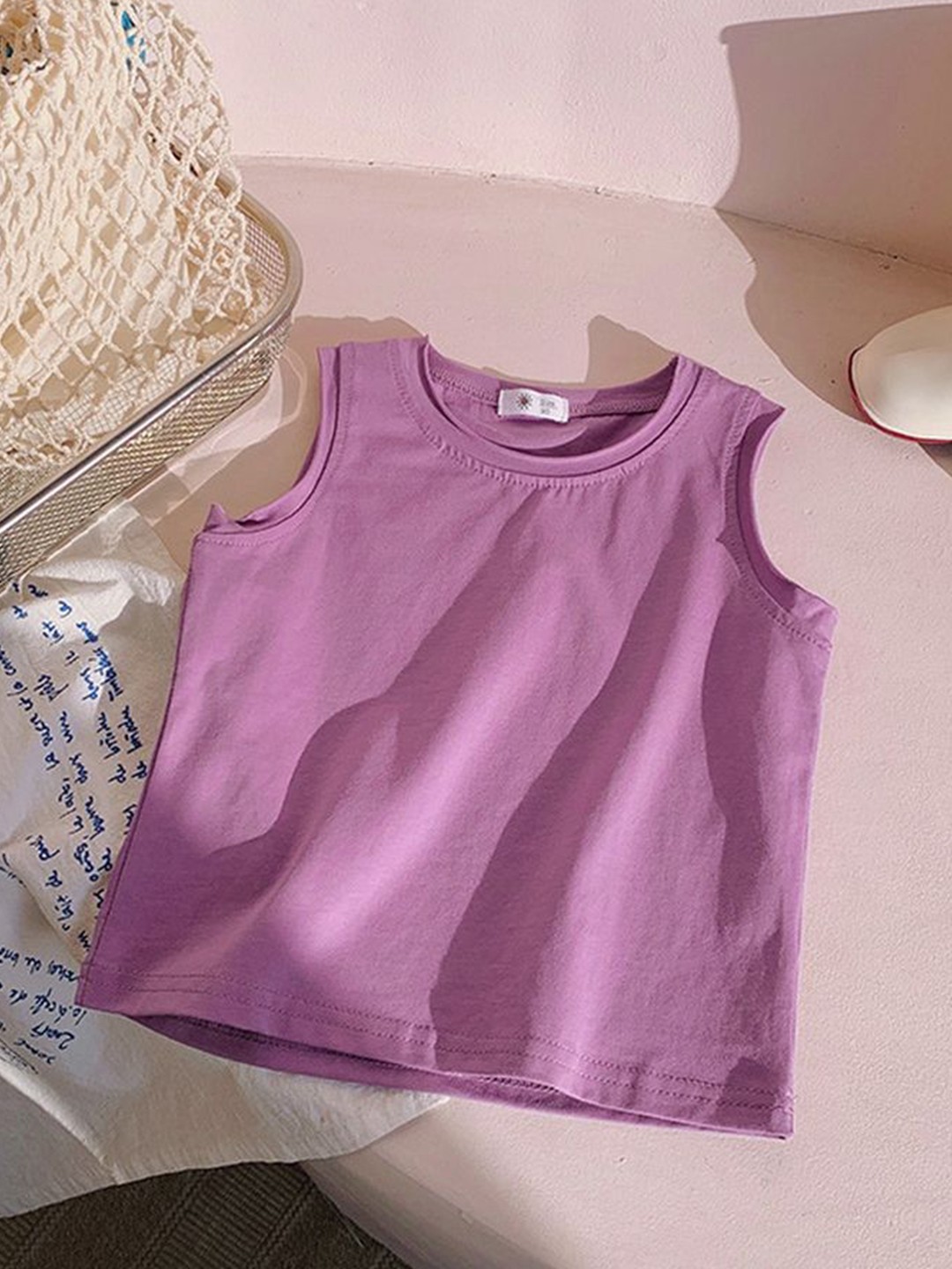 

LULU & SKY Cotton Tank Top, Purple