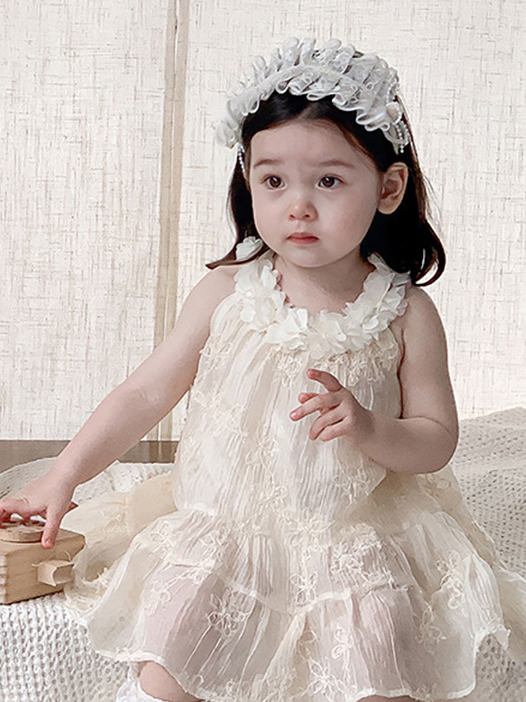 

LULU & SKY A-Line Dress, Beige