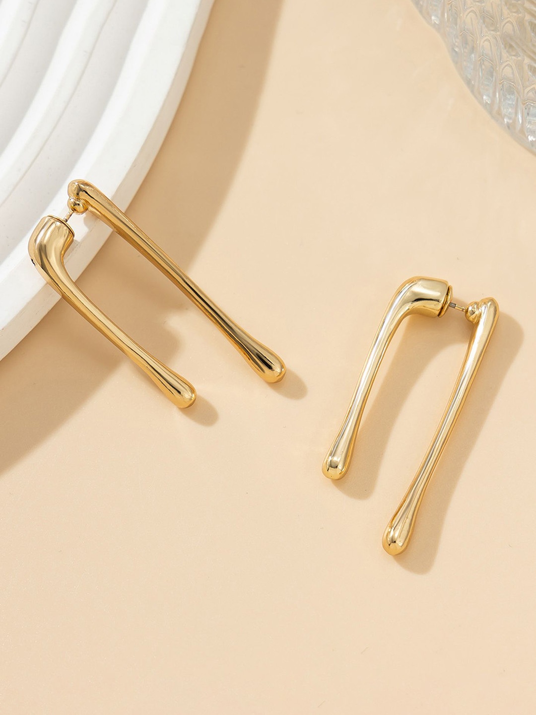 

LULU & SKY Contemporary Drop Earrings, Gold