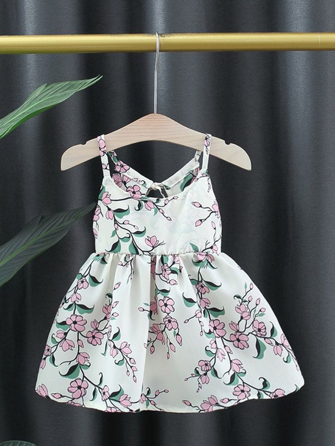 

LULU & SKY Floral Print Fit & Flare Dress, White