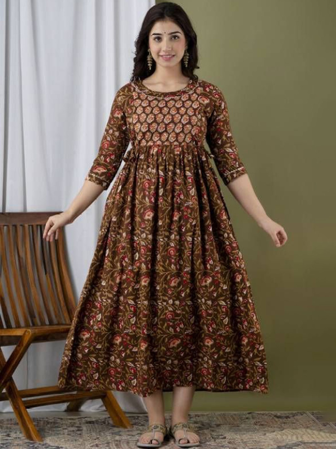 

Moda Rapido Women Floral Printed Anarkali Kurta, Multi