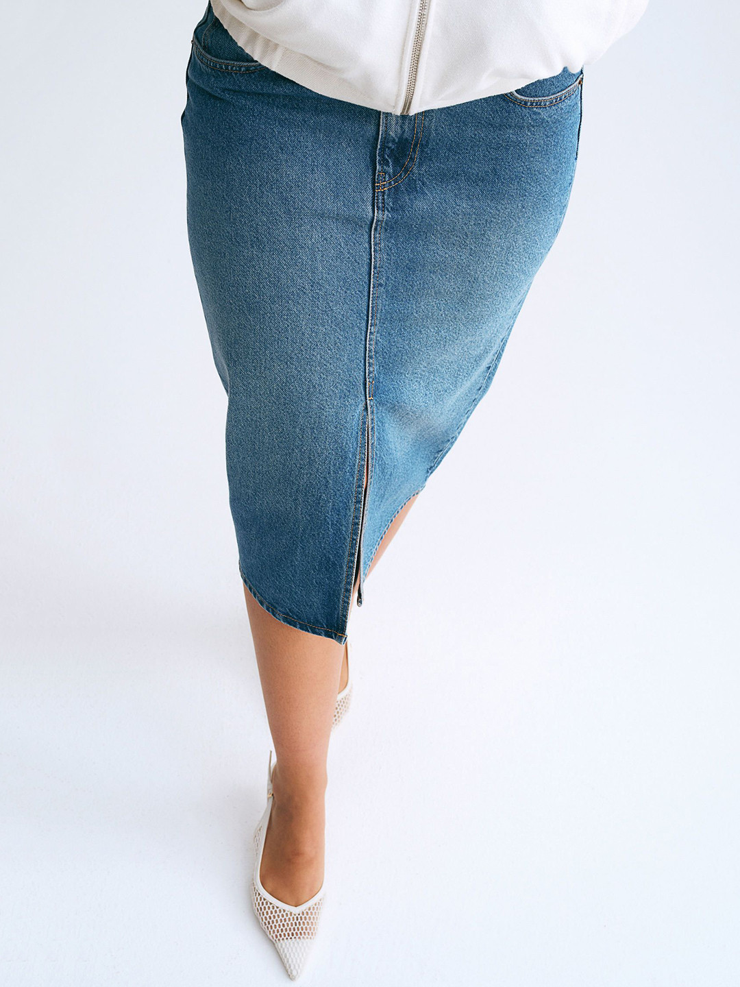 

H&M Denim Skirt, Blue