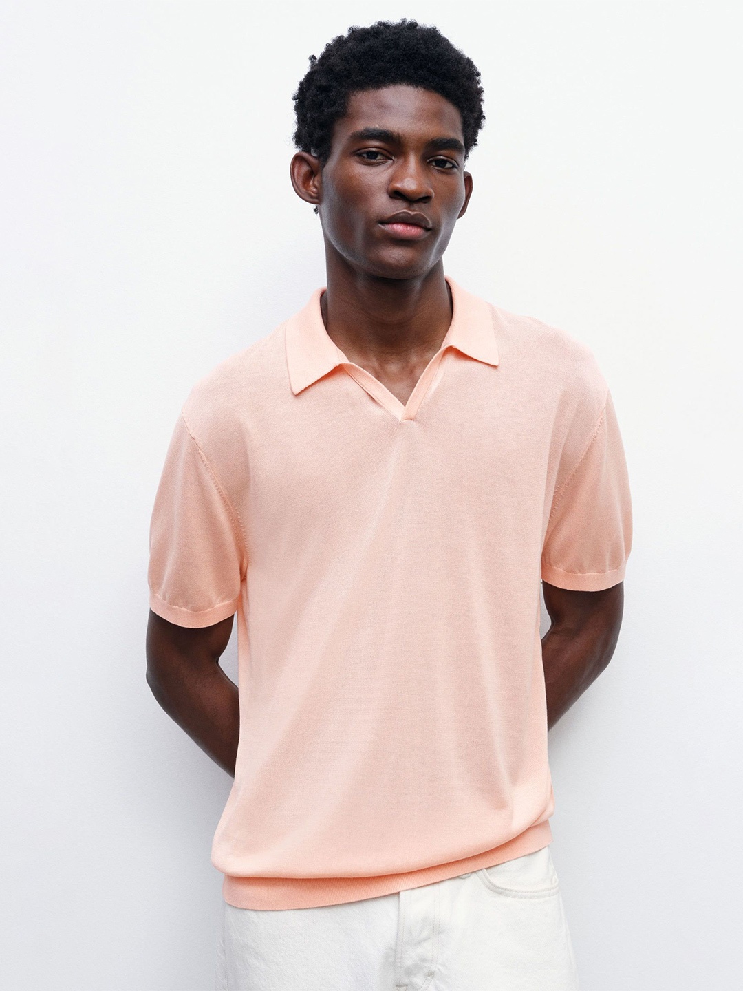 

H&M Regular Fit Polo Shirt, Orange
