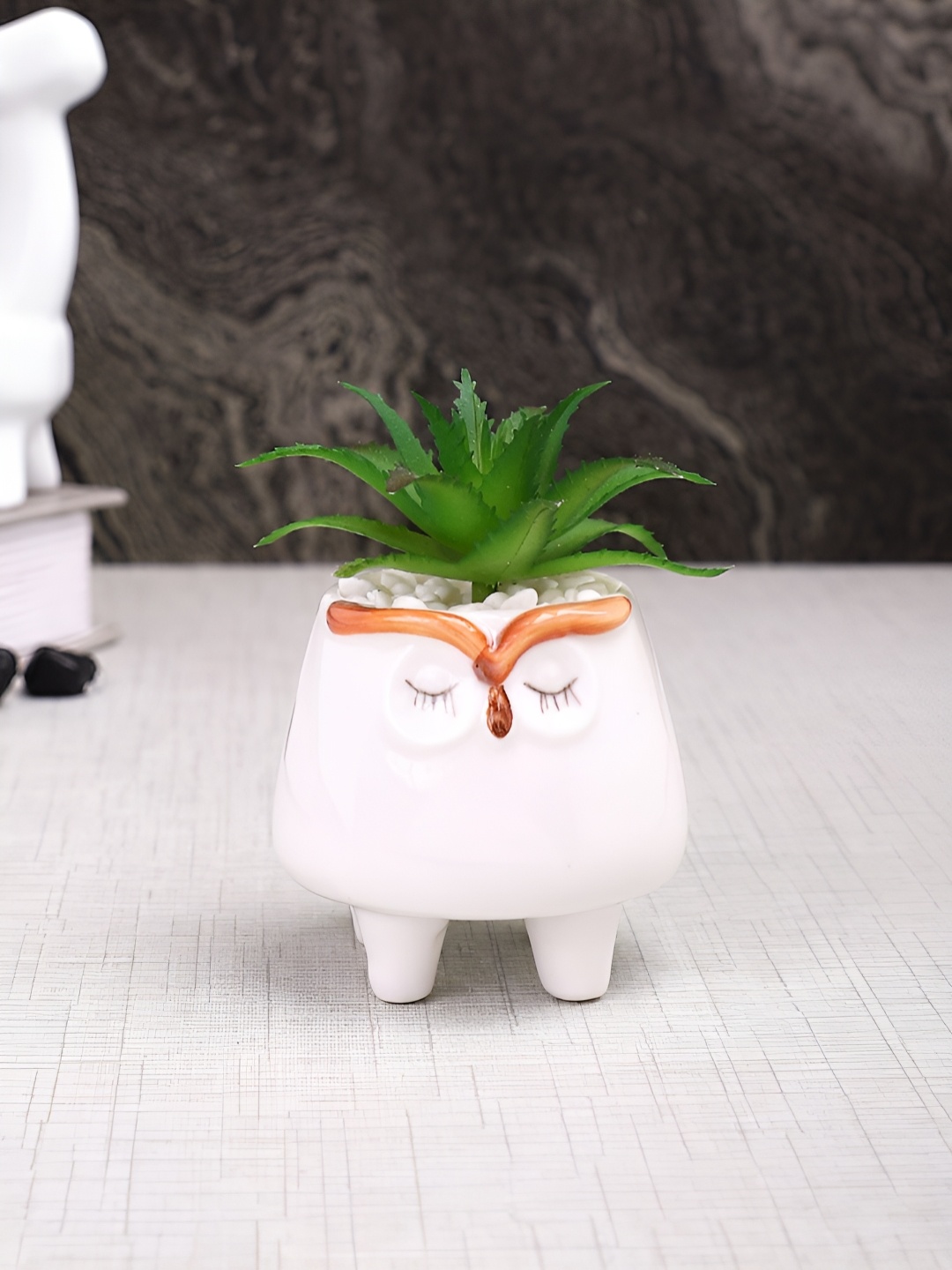 

Myntra Elegant Homes White 1 Pieces Artificial Plant With Pot