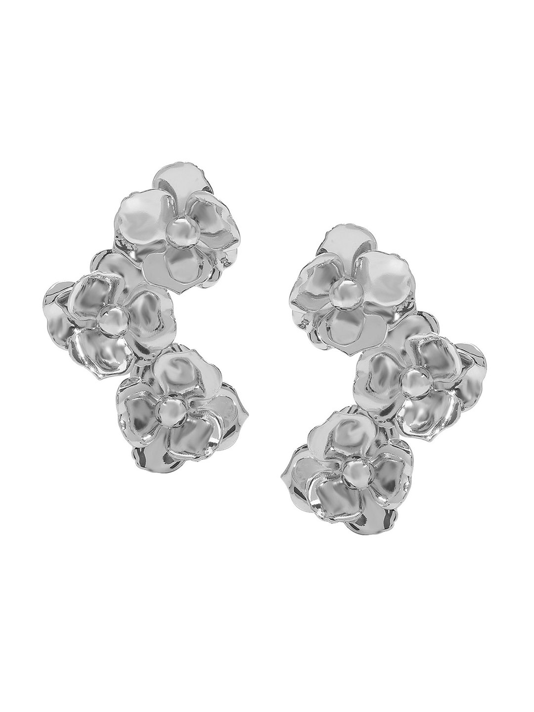 

LULU & SKY Contemporary Studs Earrings, White