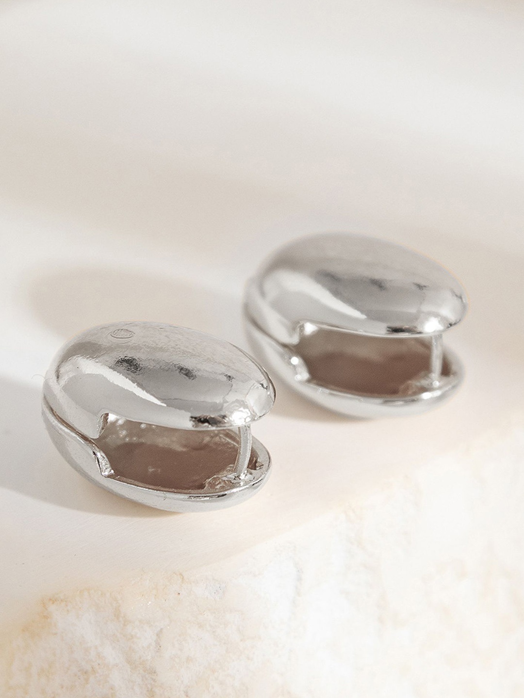 

LULU & SKY Contemporary Studs Earrings, White