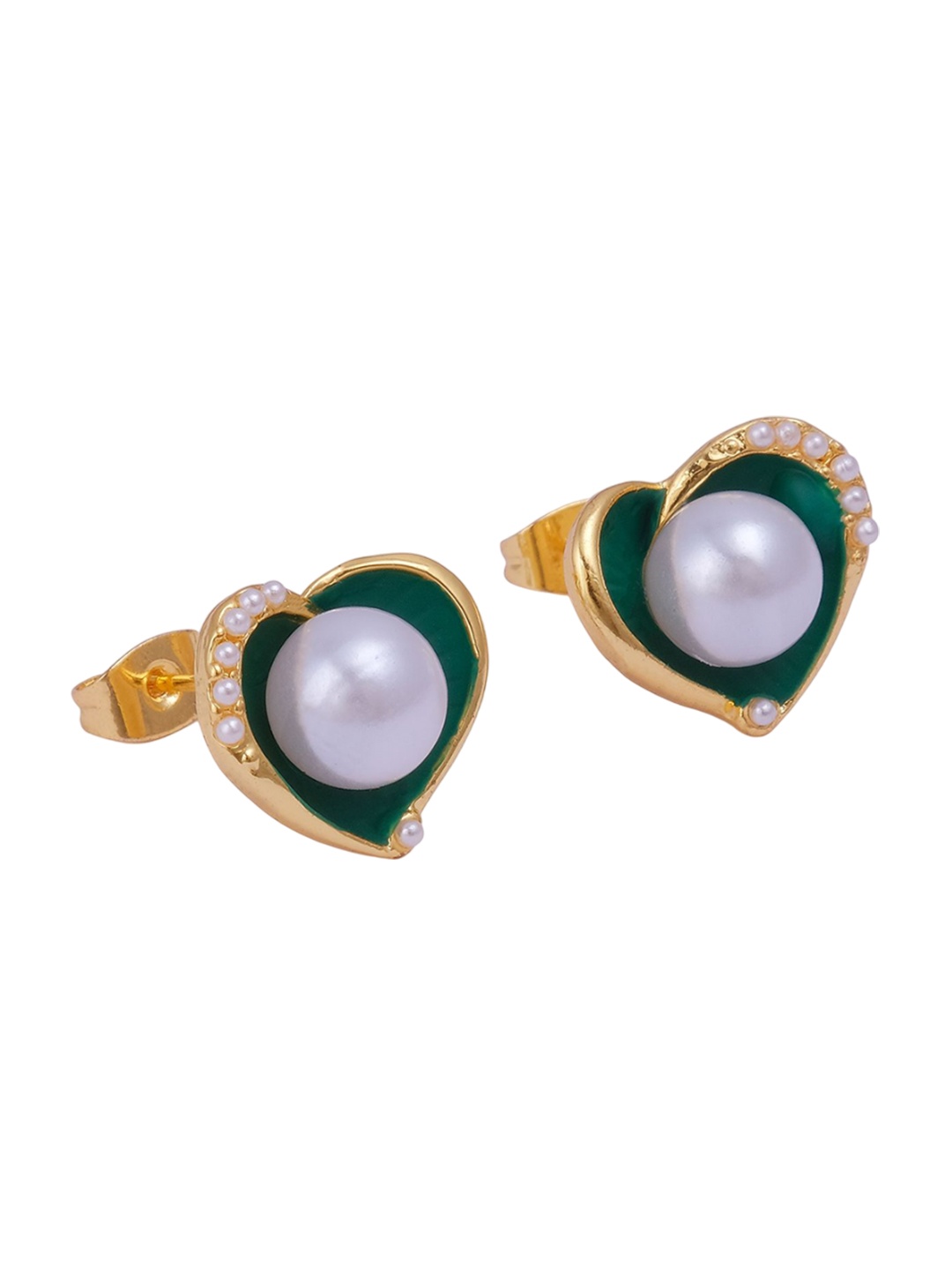 

EL JOYERO Contemporary Studs Earrings, Gold
