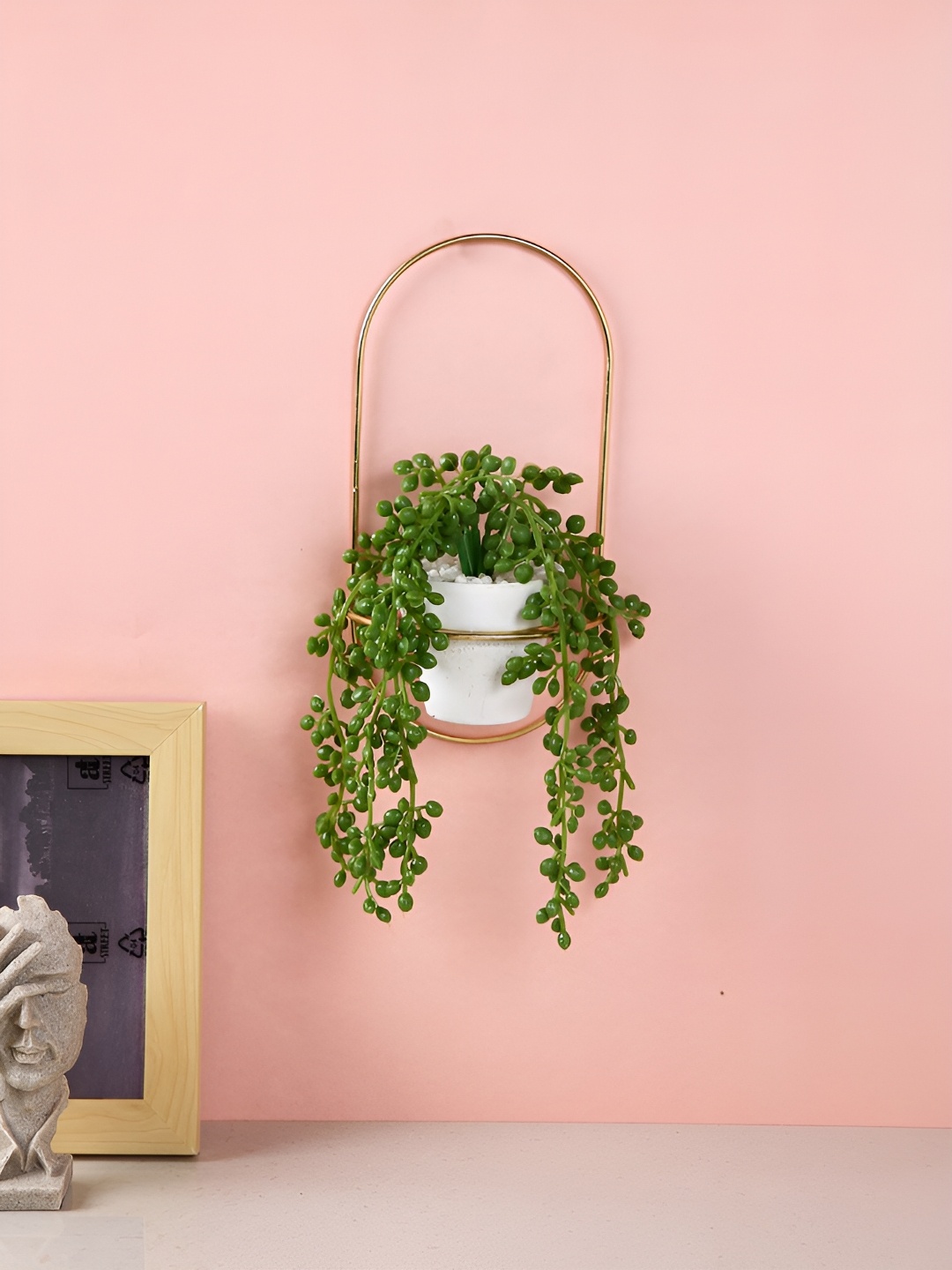 

Myntra Elegant Homes White 1 Pieces Hanging Artificial Plant With Pot