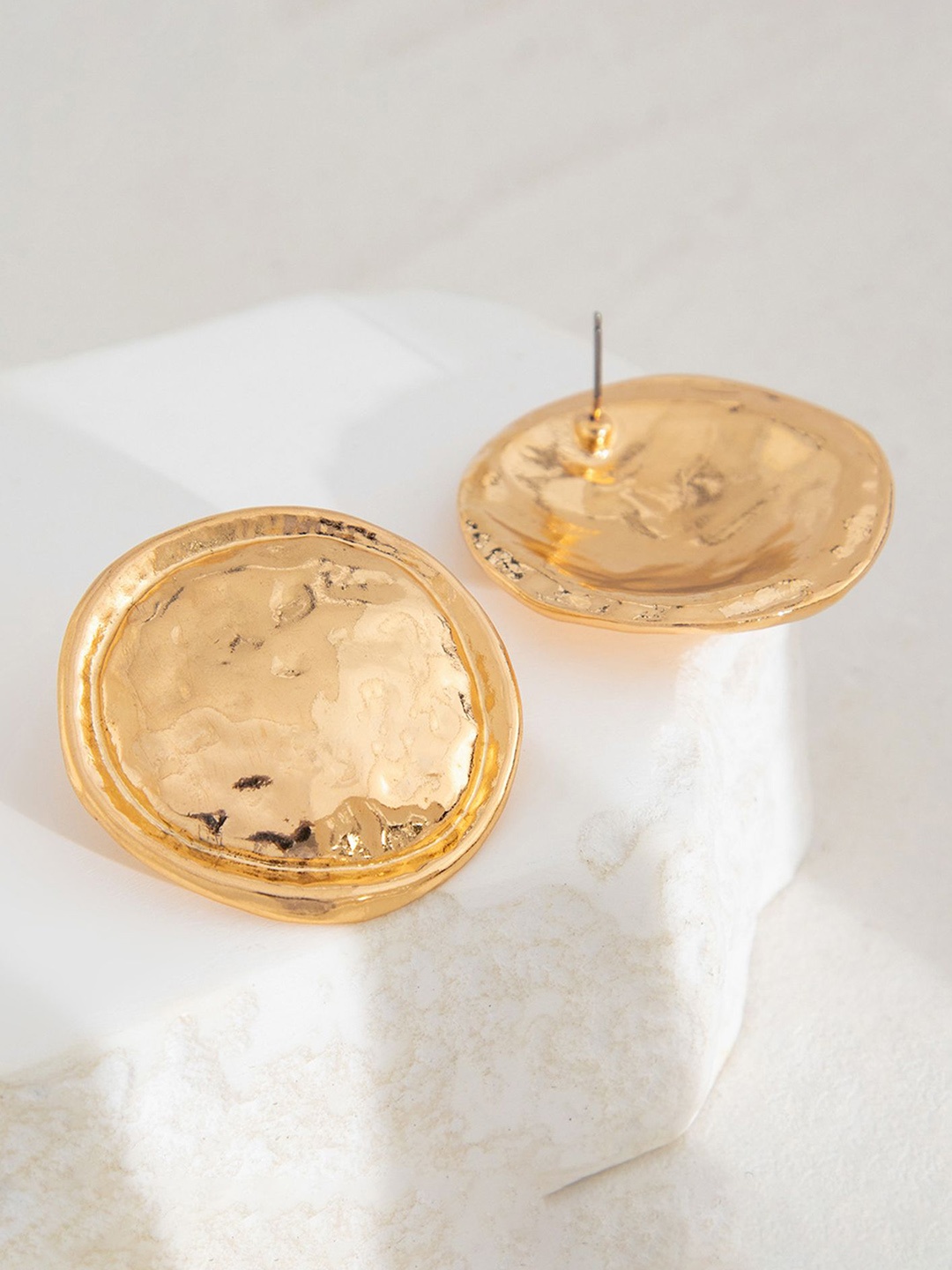 

LULU & SKY Contemporary Studs Earrings, Gold