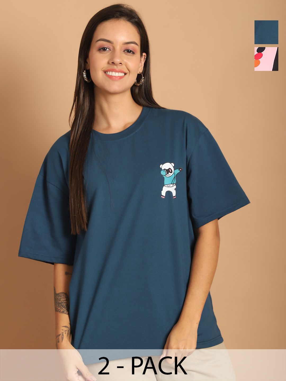 

Dreambe Women Printed T-shirt, Multi