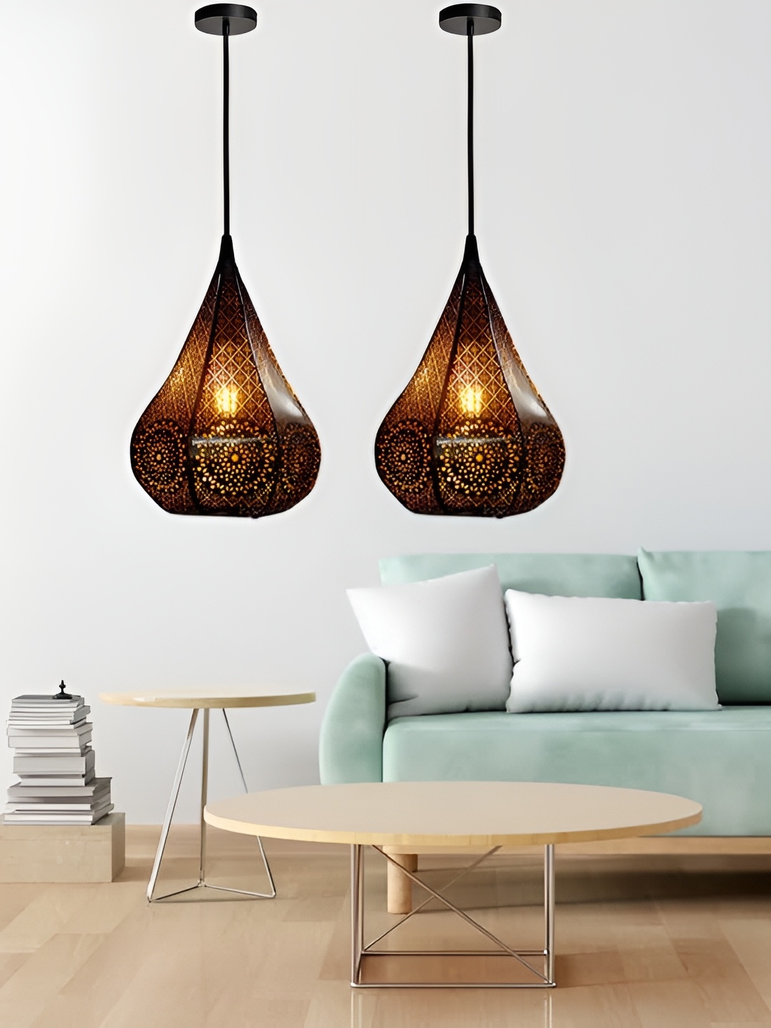 

GAUVIK Black Printed Ceiling Lamp