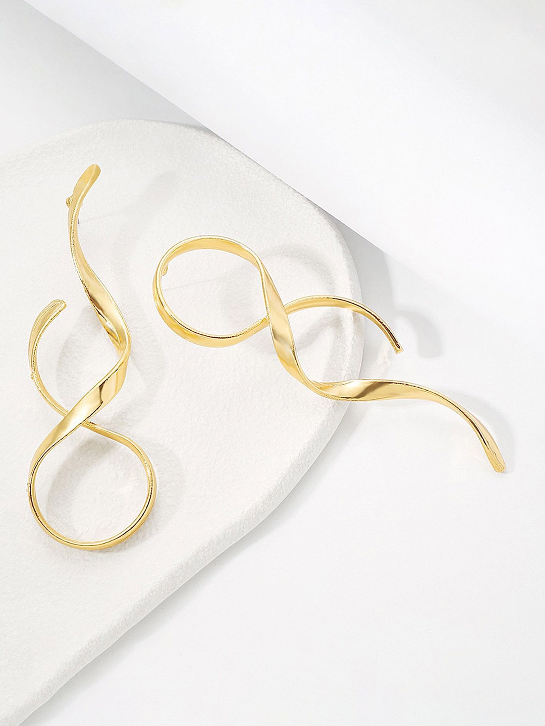 

LULU & SKY Contemporary Drop Earrings, Gold