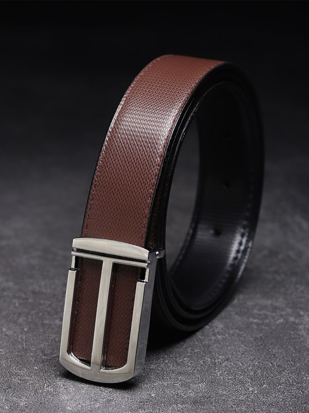 

Killer Men Textured Reversible Formal Belt, Brown