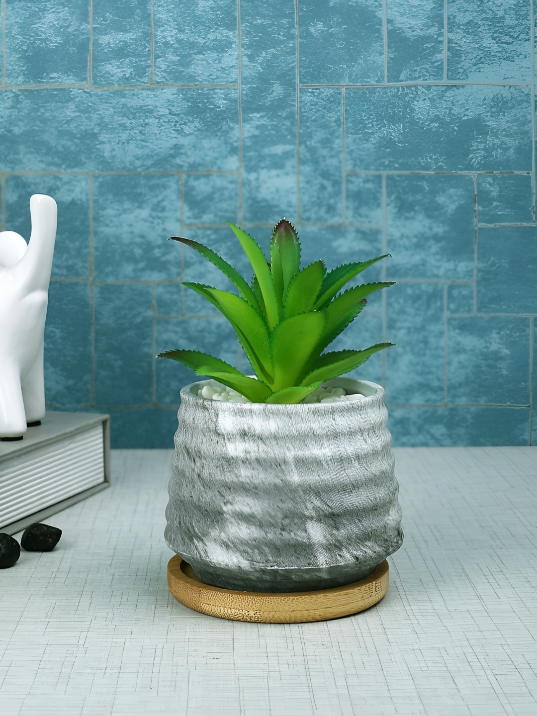 

Myntra Elegant Homes White 1 Pieces Aloe Vera Artificial Plant With Pot