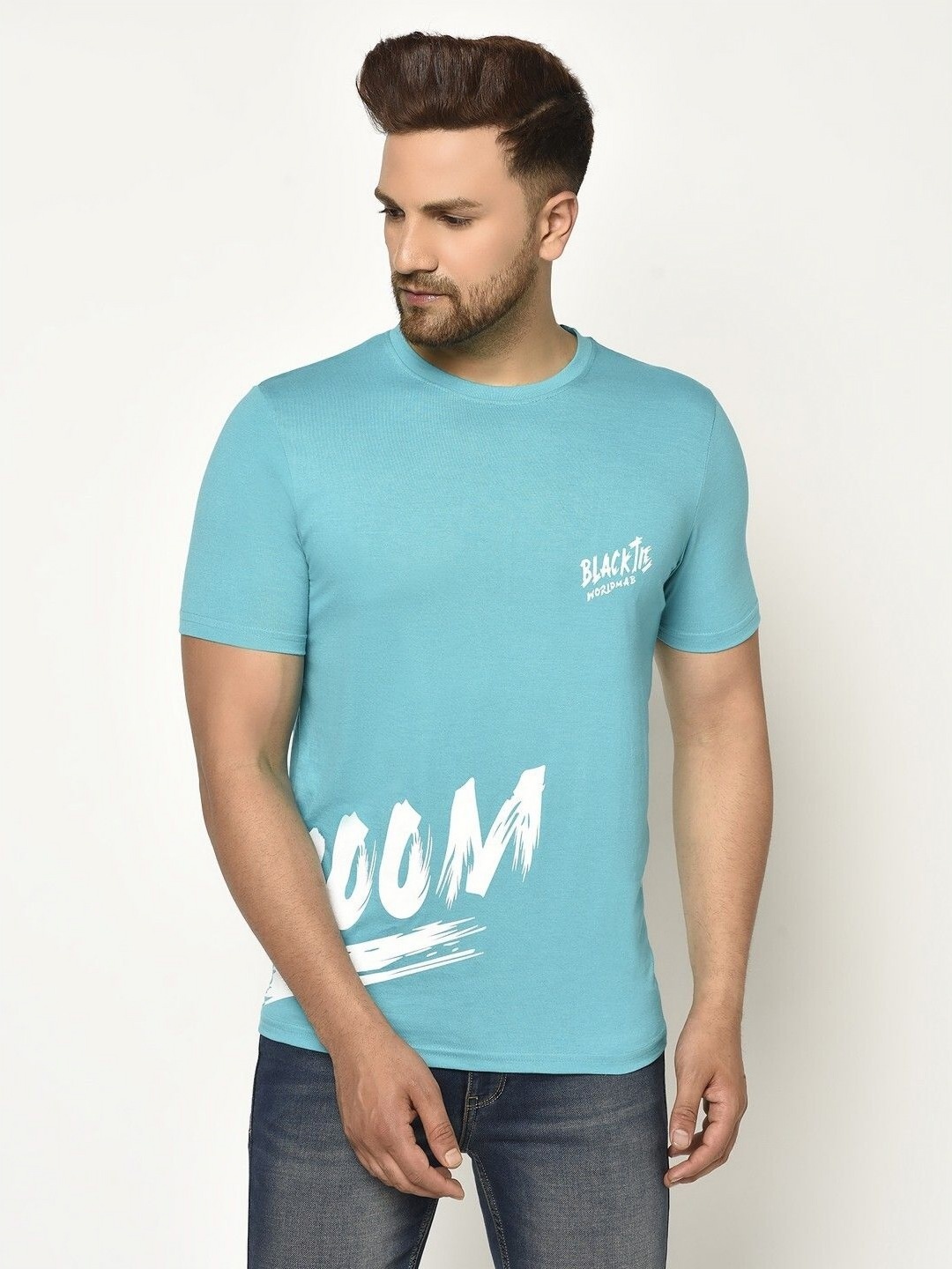 

Unicus Apparel Men Typography Printed T-shirt, Multi