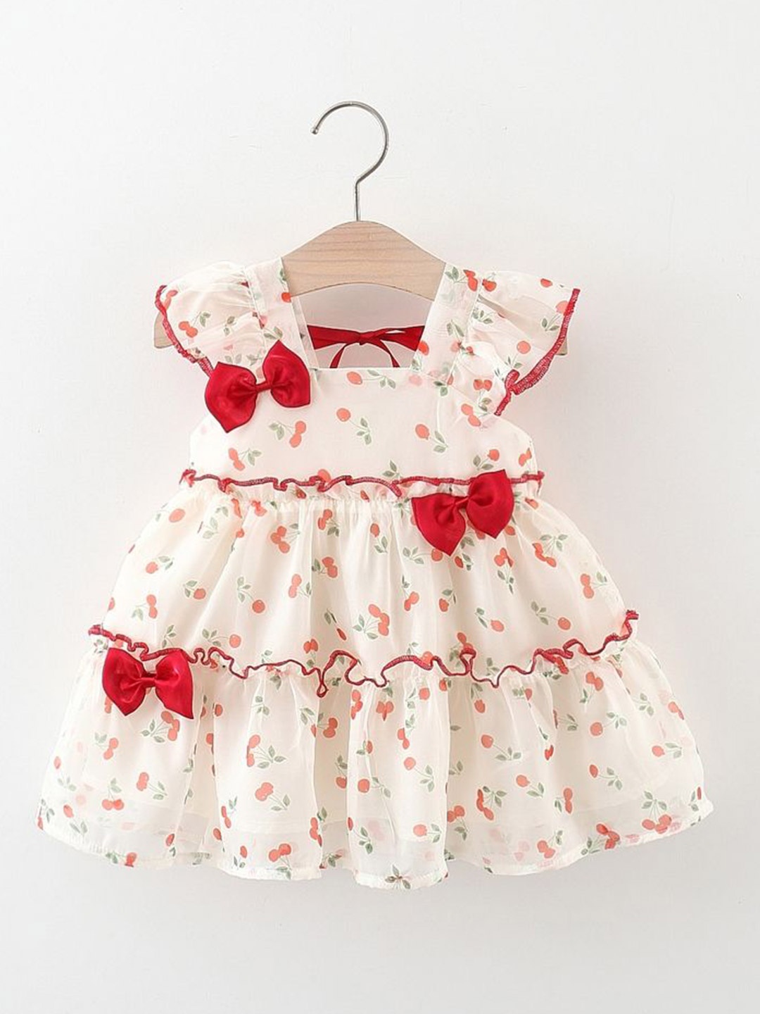 

LULU & SKY Floral Print Fit & Flare Dress, Red