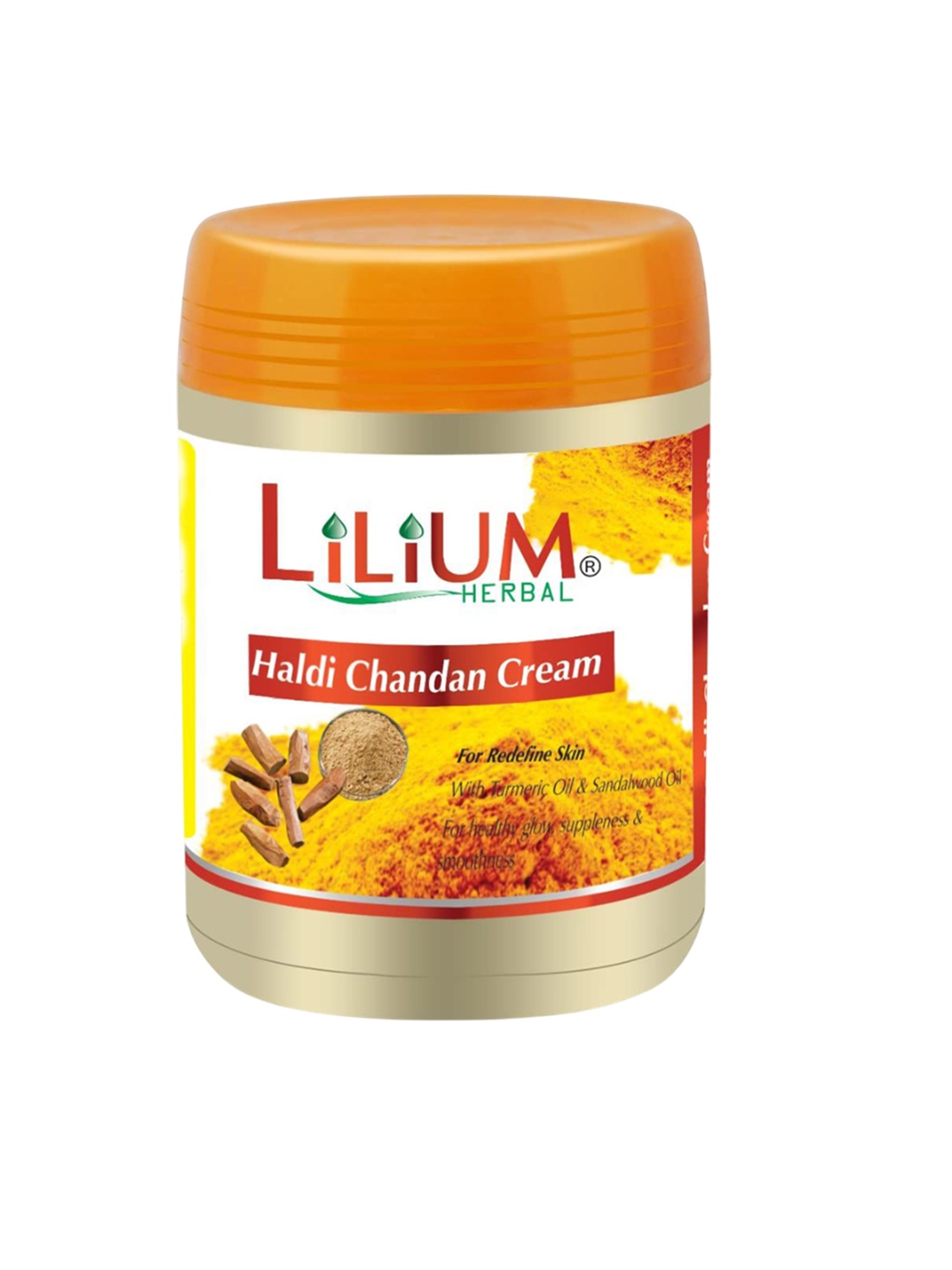 

Lilium Haldi Chandan Herbal Skin Nourishing Massage Cream - 500 ml, Orange