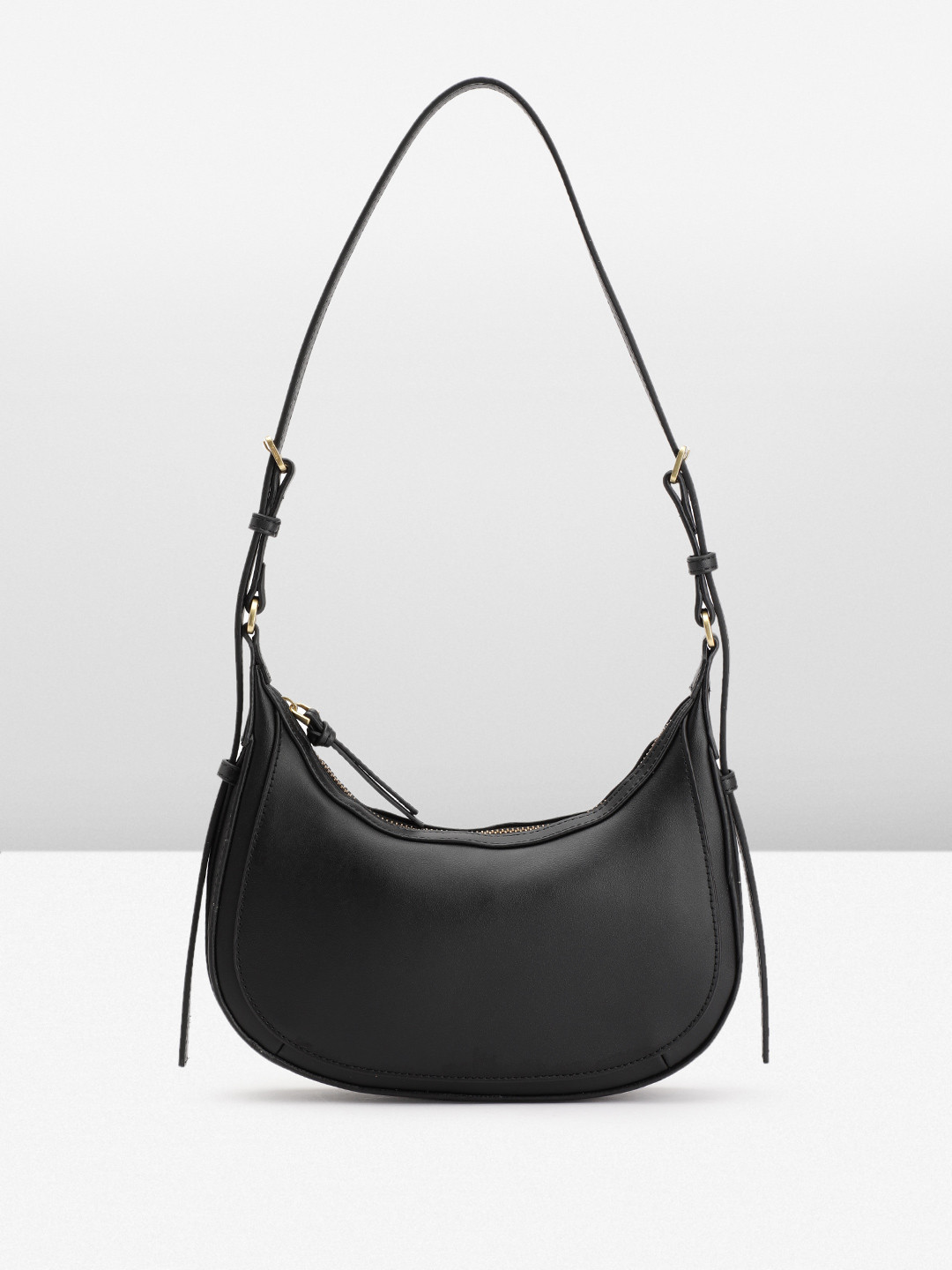 

MANGO Structured Shoulder Bag, Black