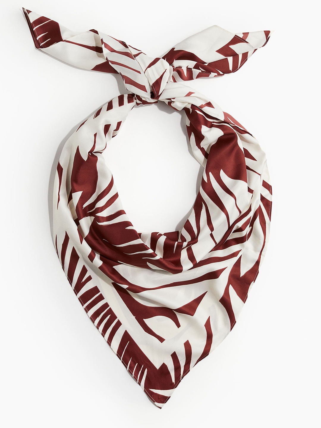 

H&M Printed Scarf, Brown
