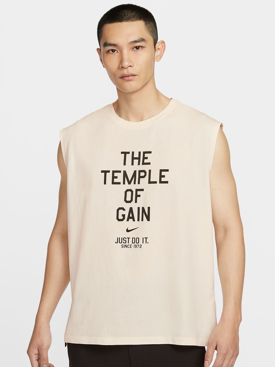 

Nike Men's Sleeveless T-Shirt, Cream