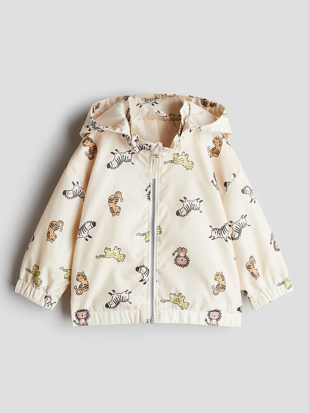 

H&M Printed Jacket, Beige