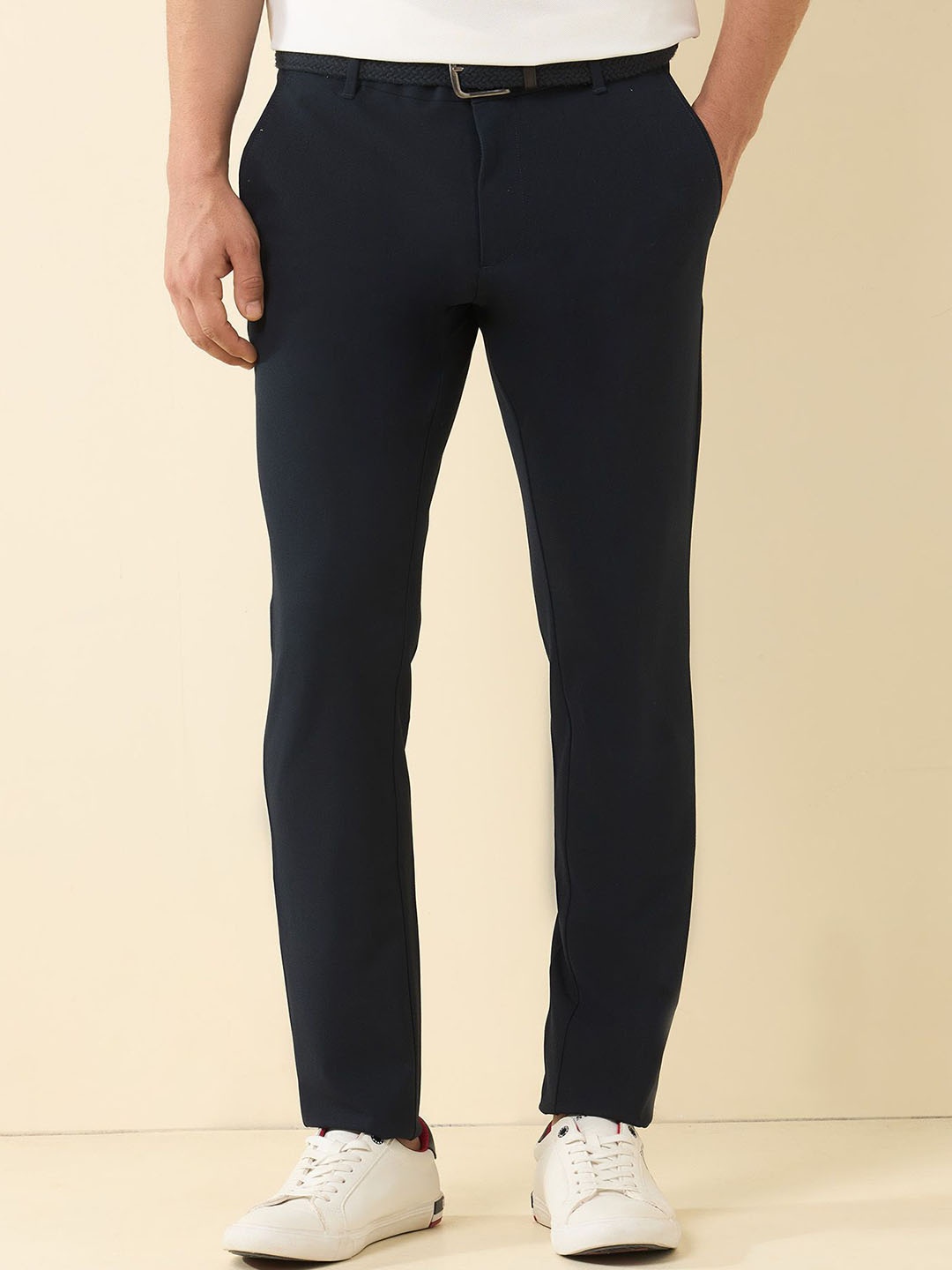 

U.S. Polo Assn. Men Slim Fit Trousers, Blue