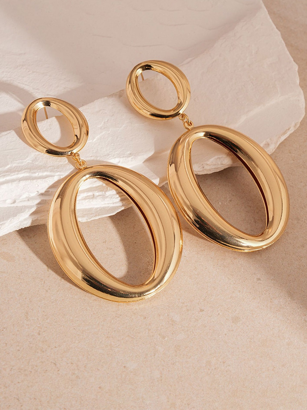 

LULU & SKY Contemporary Drop Earrings, Gold